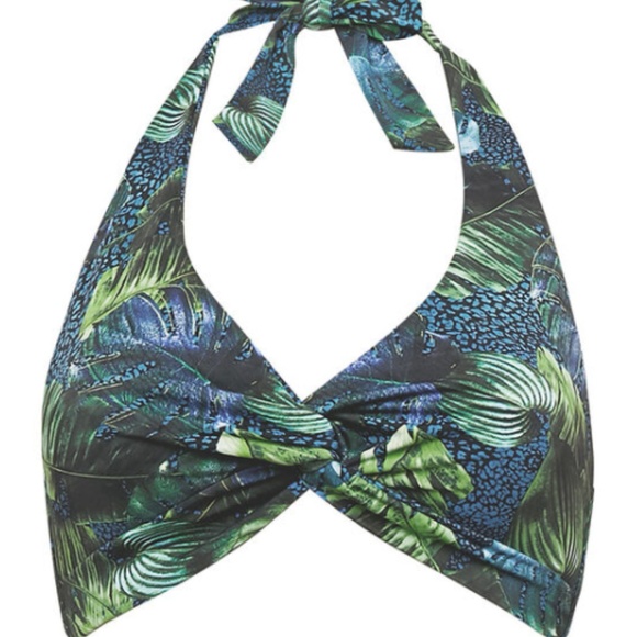 NWT Aruba halter bikini top in Rainforest - Picture 7 of 7